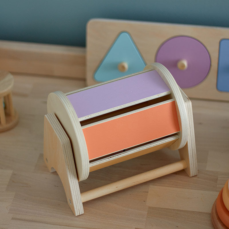 Spinning Rainbow Drum - Engaging, Sensory, and Calming Play for Infants