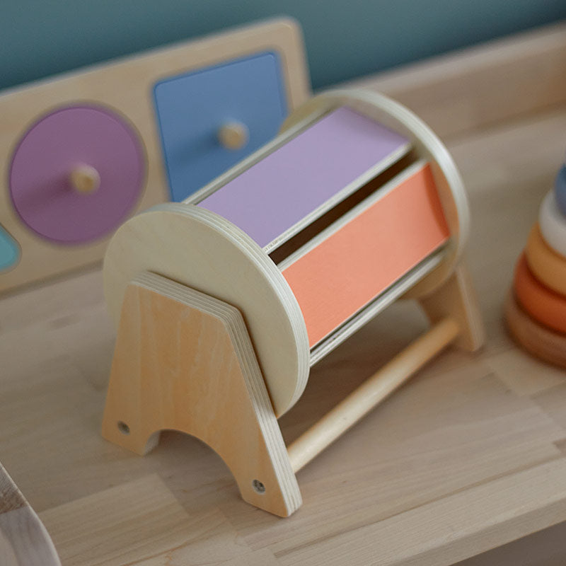 Spinning Rainbow Drum - Engaging, Sensory, and Calming Play for Infants