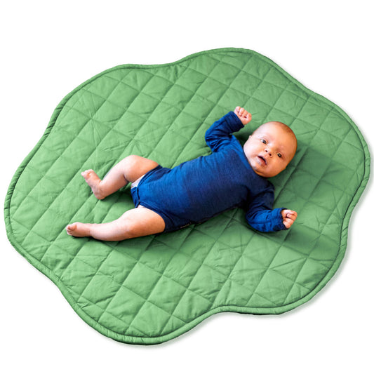 Cotton Baby Play Mat – Soft, Non-Toxic, Cushioned Activity Mat for Infants & Toddlers, Machine Washable, Large Size