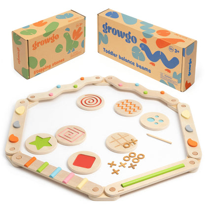 Balance Beams Set 2 in 1 Inspired by Montessori